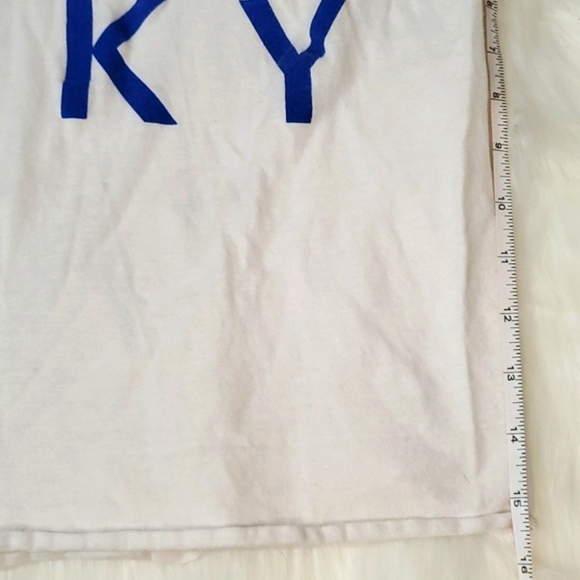 Kentucky Wildcats UK Navy Blue Baseball Quarter Sleeve Oversized Top Womens XS - Picture 11 of 13